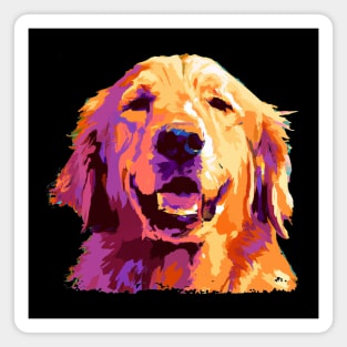 Golden Retriever Pop Art - Dog Lover Gifts Magnet